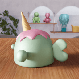 Fish Figure - Ice Cream Animal 3d model