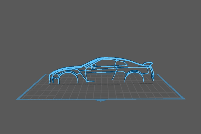 Nissan - GTR Wall Art 3d model