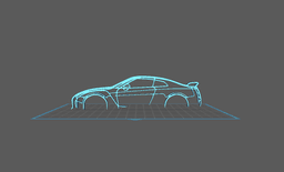 Nissan - GTR Wall Art 3d model