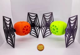 Pumpkin PIE Fighter (Halloween Themed Star Wars TIE Fighter) 3d model