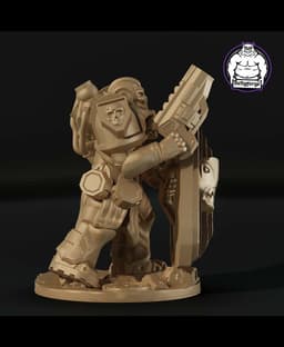 Support-Free FDM | Abyssal Wardens – Strike Team Squad | 6 Sci-Fi Infantry Proxies 3d model