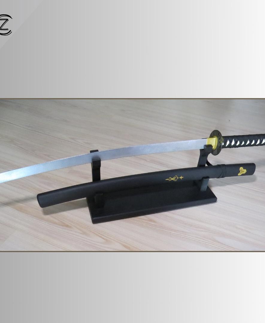Katana Sword Prop with sword rack 3d model