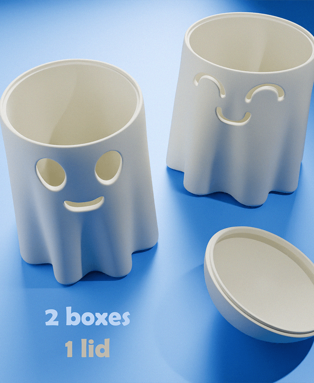 Ghost Halloween Candy Box 3d model