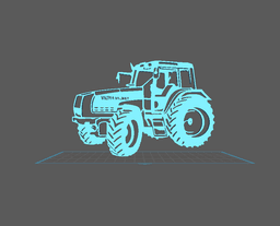 Tractor - Valtra Valmet Wall Art 3d model