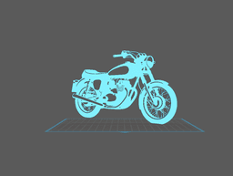 Yamaha - SR 400 Wall Art 3d model