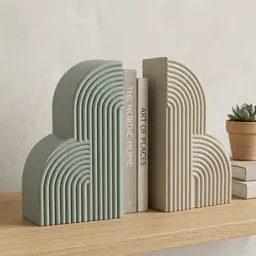 Bookend, Book Holder and Shelf Decor – STL File or Physical Bookend 3d model