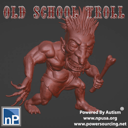 Old School Troll 3d model