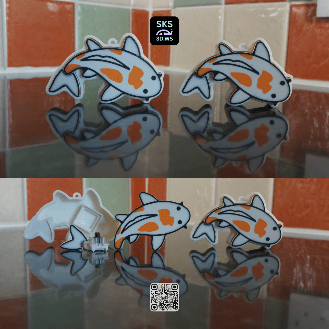 Koi Mechanical Switch Fidget Clicker 3d model