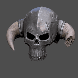 Skull Warrior Helmet wearable /Cosplay 3d model