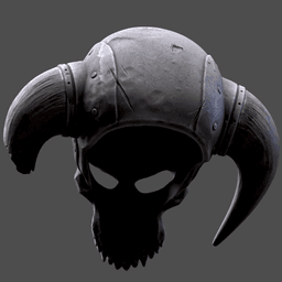 Skull Warrior Helmet wearable /Cosplay 3d model