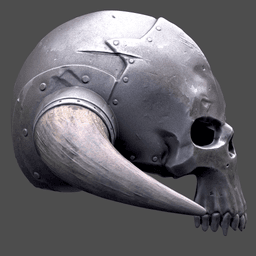 Skull Warrior Helmet wearable /Cosplay 3d model