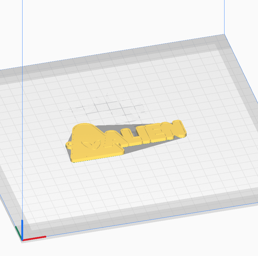 ALIEN KEYCHAIN 3d model