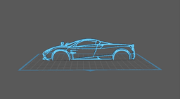 Pagani - Huayra Wall Art 3d model