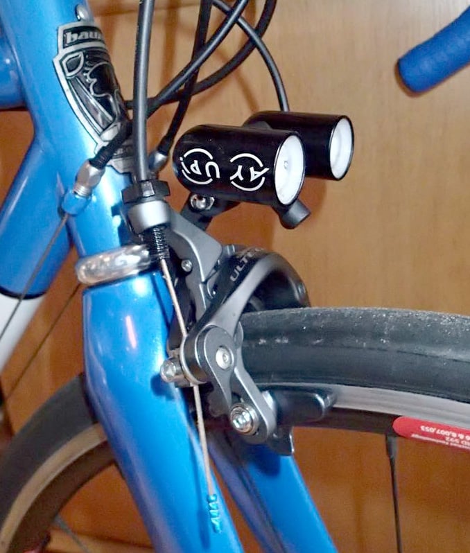 Fork Crown to GoPro mount for rim brake 3d model