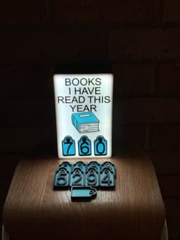 Book counter lightbox 3d model