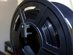 Makerbot Replicator Spool Holder - Filament spool mounted on holder - 3d model