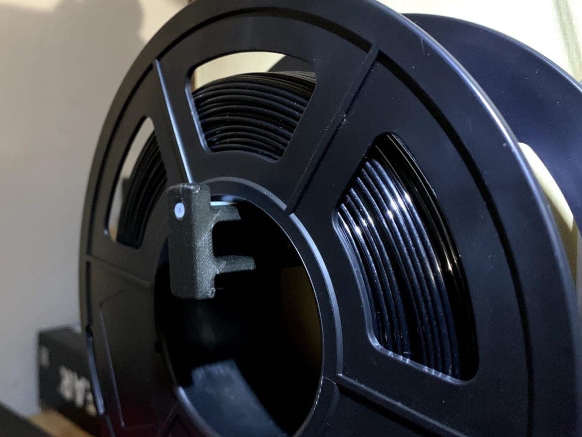 Makerbot Replicator Spool Holder - Filament spool mounted on holder - 3d model