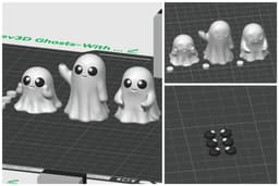 Serev3D Ghosts - Customizable Magnetic Ghost Set with Props, No Supports 3D Print STL/3MF 3d model