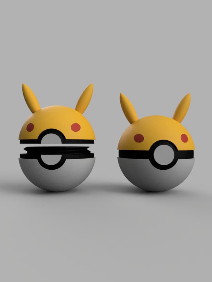 pikaball container 3d model