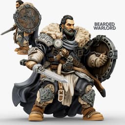 Bearded Warlord 3d model