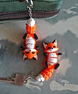 Foxy the Flexi Fox - Magnetic Hand-Holding Companion 3d model