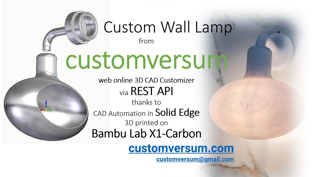 Custom Wall Lamp 3d model