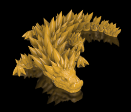 Articulated Quartz Dragon 3d model