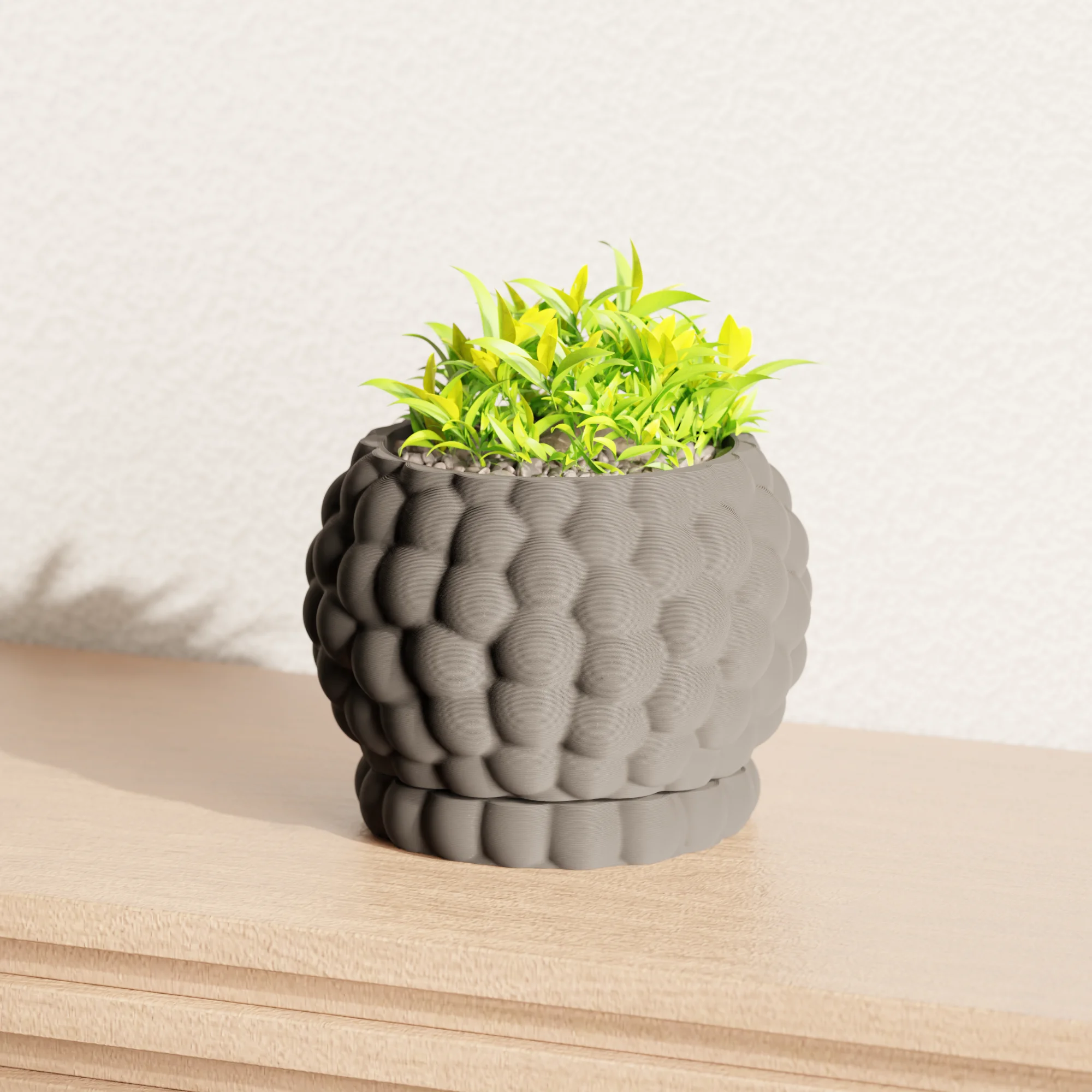 Planter with dripping tray 3d model