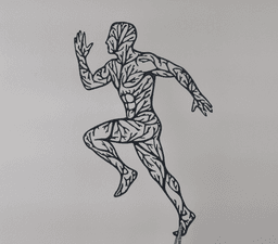 Running Athlete 2D Wall Art.stl 3d model