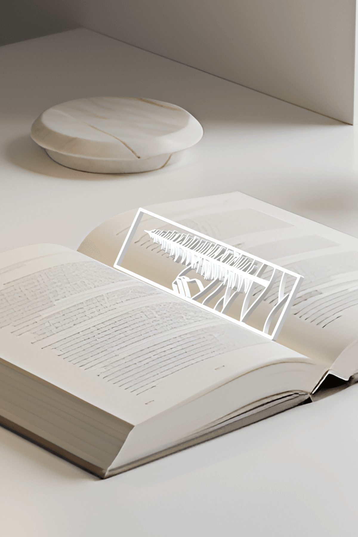 Mountain View Bookmark, Gift Idea 3d model