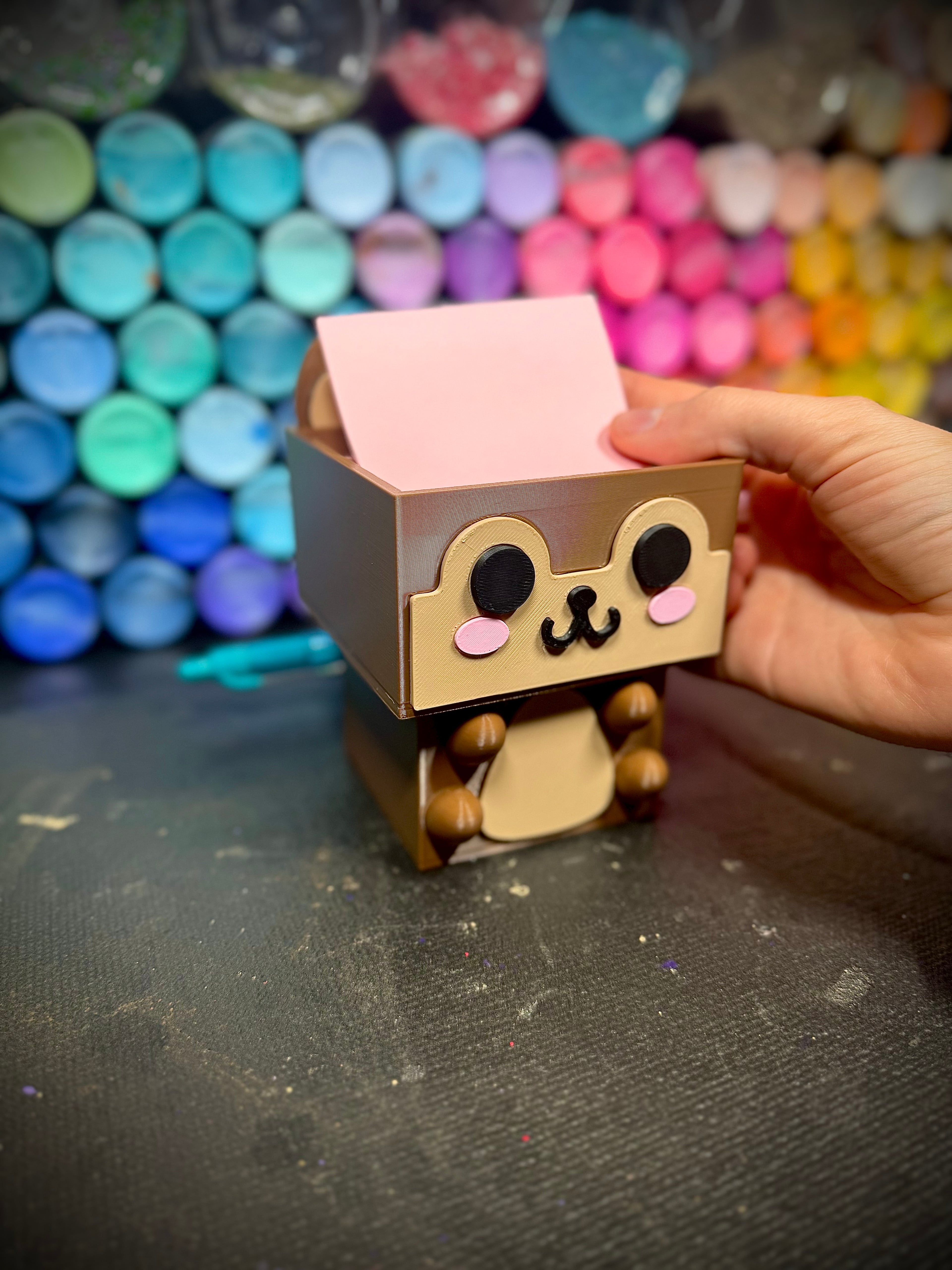 Squarrel Post It Organizer 3d model