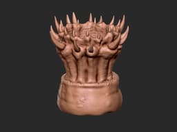 Horror Flower Pot/vase/ worm maw 3d model