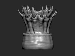 Horror Flower Pot/vase/ worm maw 3d model