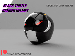 Black Turtle Helmet 3d model