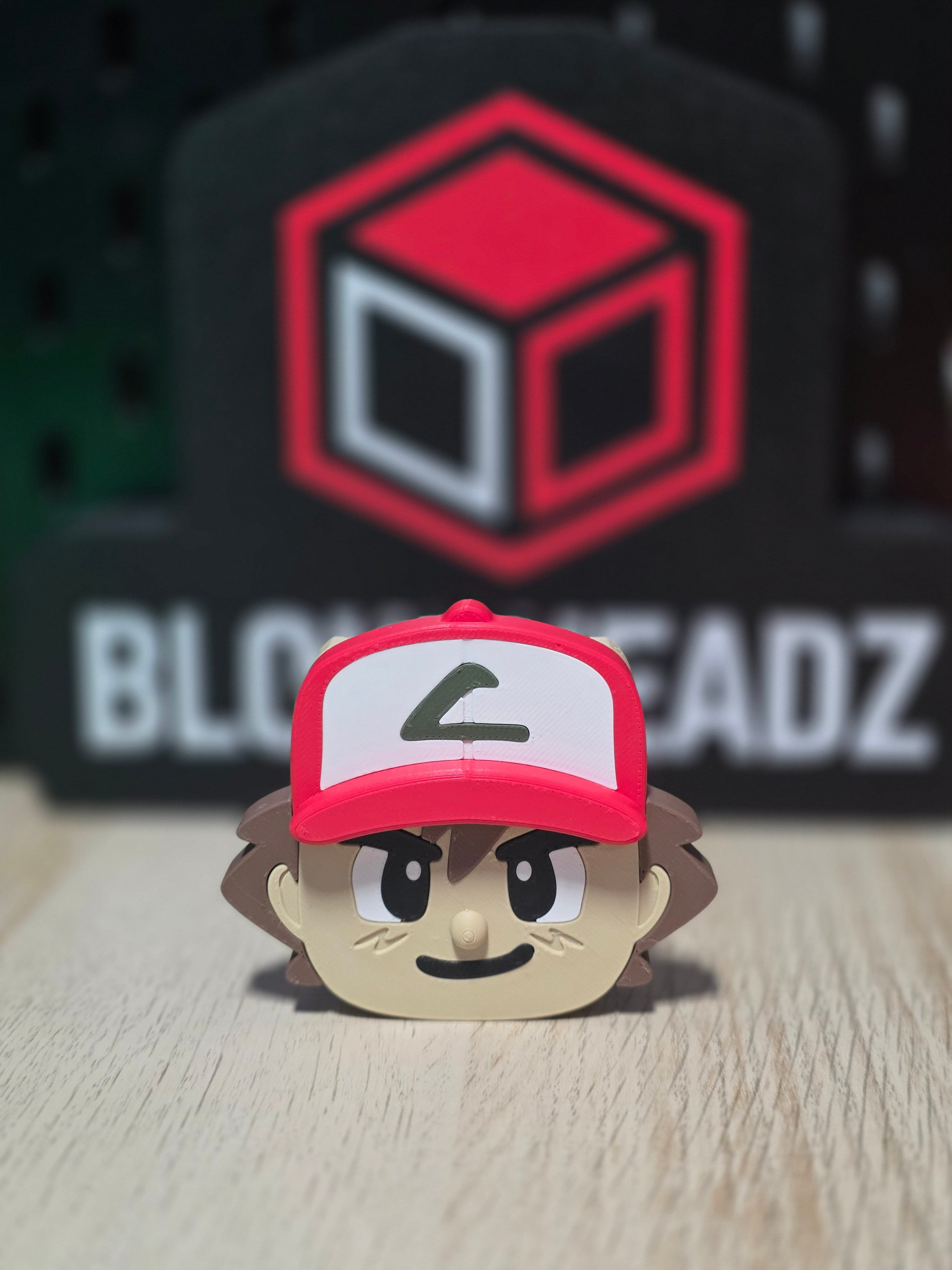 Blokkheadz Ash Ketchum - Magnet, Ornament and Regular Collectible 3d model