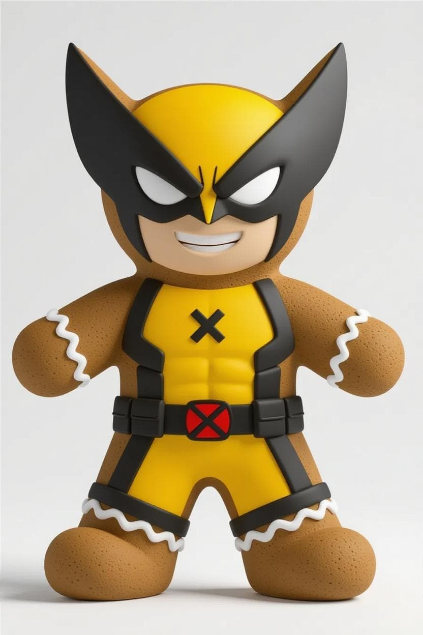 Wolverine Gingerbread Cookie - X-Men Holiday 3d model