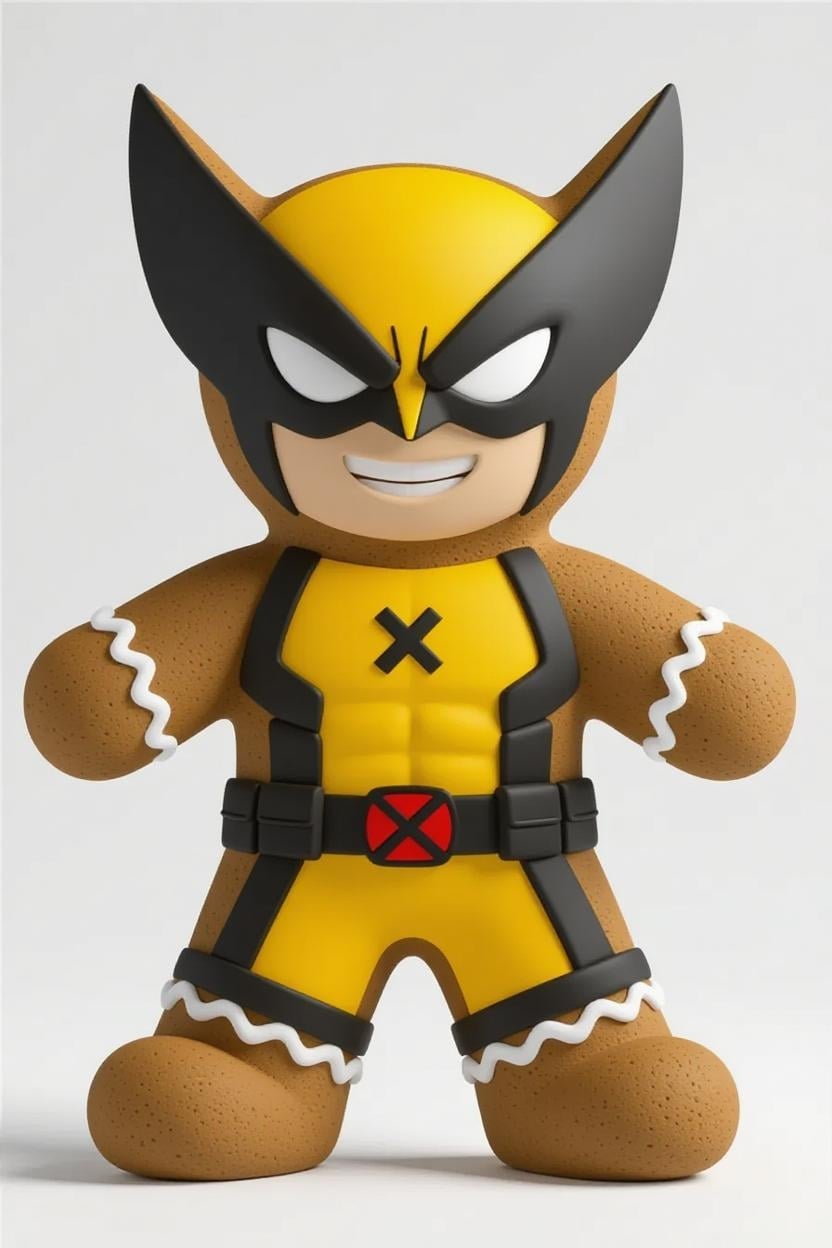 Wolverine Gingerbread Cookie - X-Men Holiday 3d model