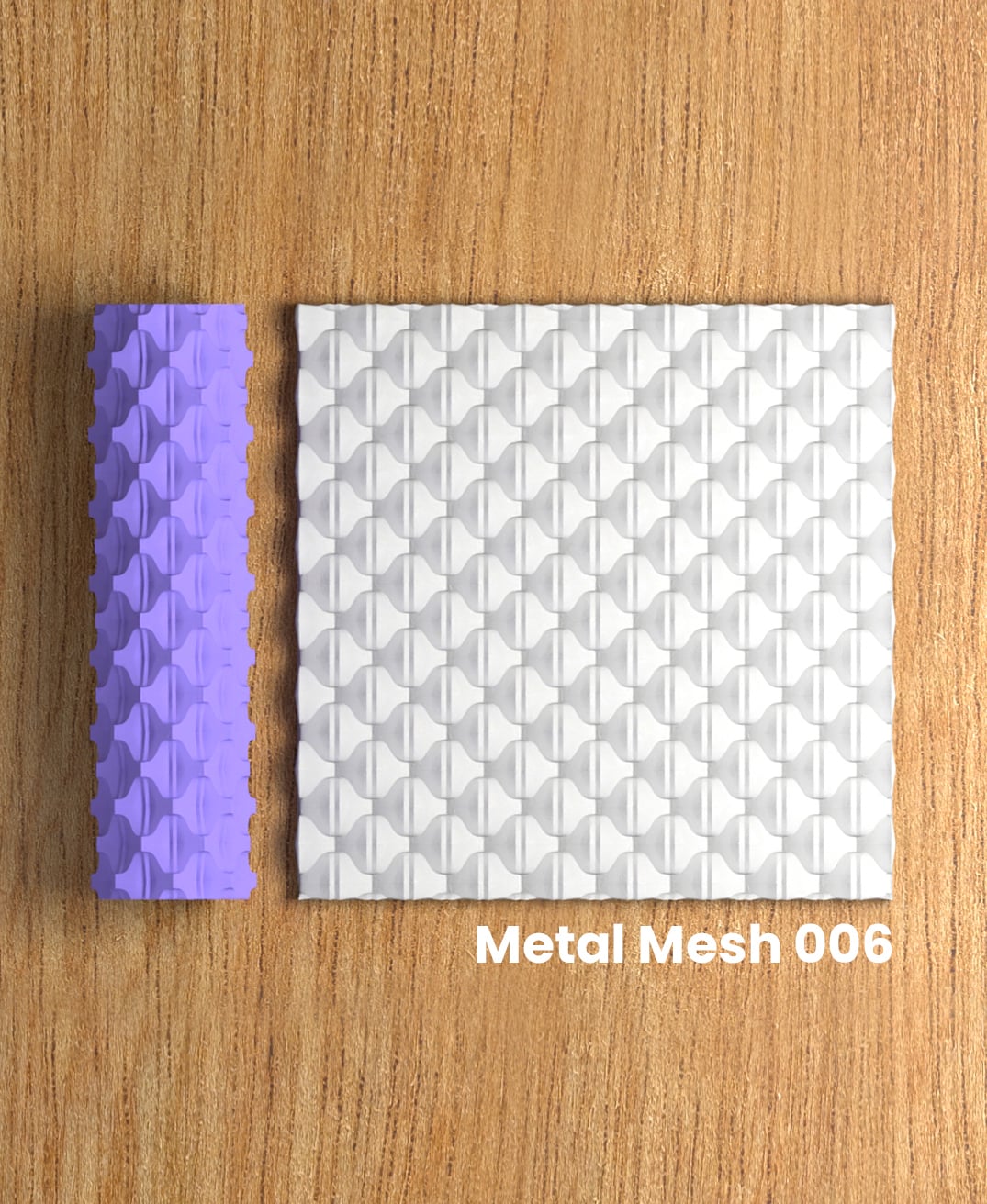 Collection Red | Metal Mesh 006 | Polymer Clay Seamless Texture Roller 3d model