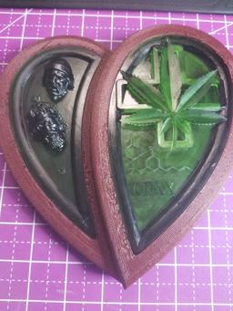 Medical Marijuana heart shaped box