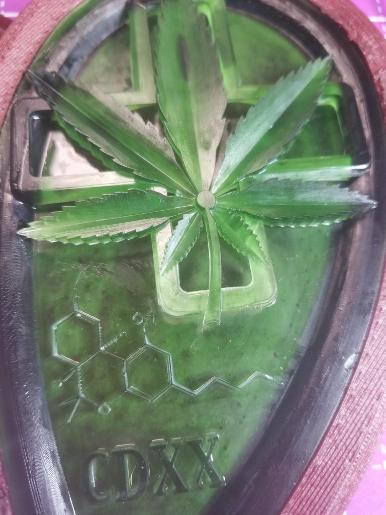 Medical Marijuana heart shaped box 3d model