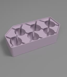 Alien Skull Ice Cube Mold Housing _ to create silicone ice mold 3d model