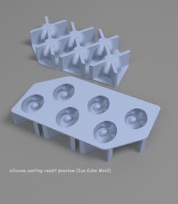 Alien Skull Ice Cube Mold Housing _ to create silicone ice mold 3d model