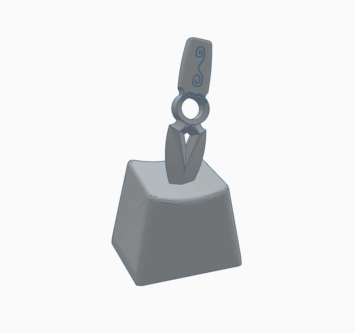Valorant Jett Knife Keycap 3d model