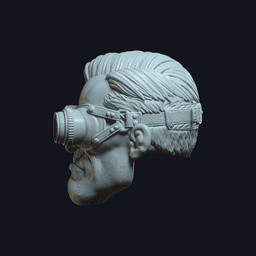 Dex v1 Action Figure Head 3d model