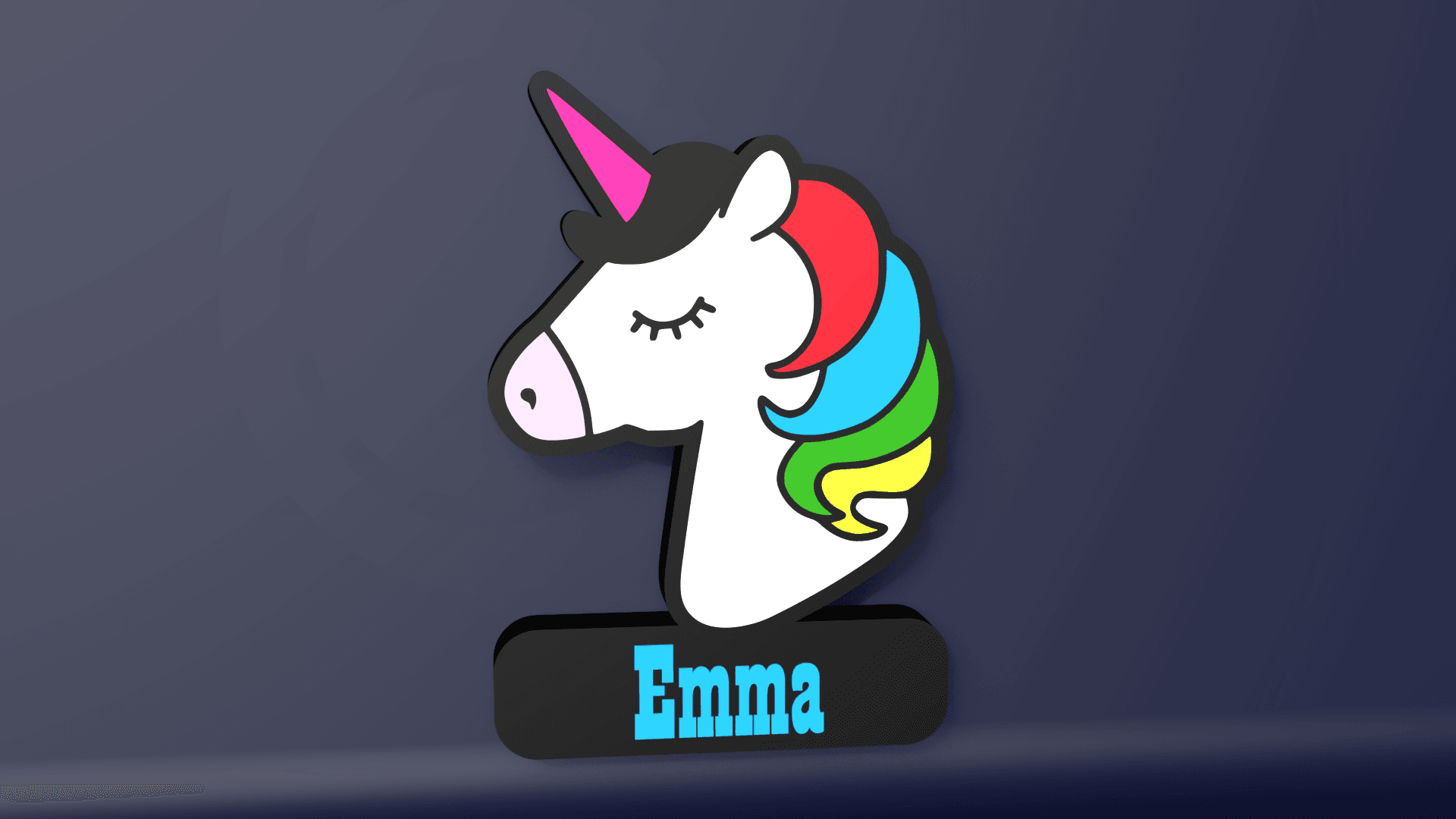 Unicorn - LED Strip compatible 3d model