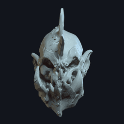 Krogar Ironfang v3 Action Figure Head 3d model