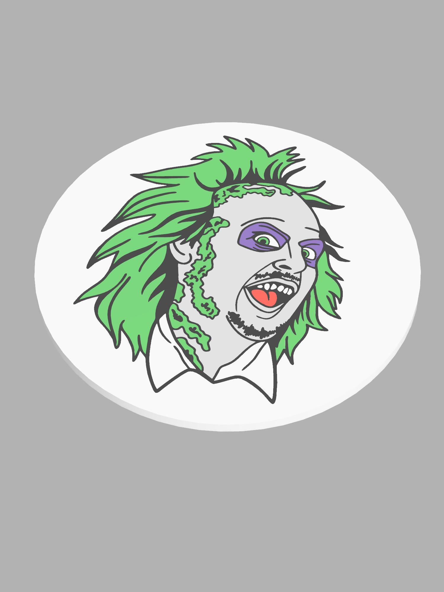 Beetlejuice Coaster and Holder Set 3d model