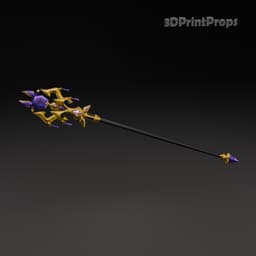 Solo Leveling ARISE Lee Bora cosplay staff | Solid Logic Fantasy Weapon 3d model