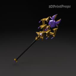 Solo Leveling ARISE Lee Bora cosplay staff | Solid Logic Fantasy Weapon 3d model