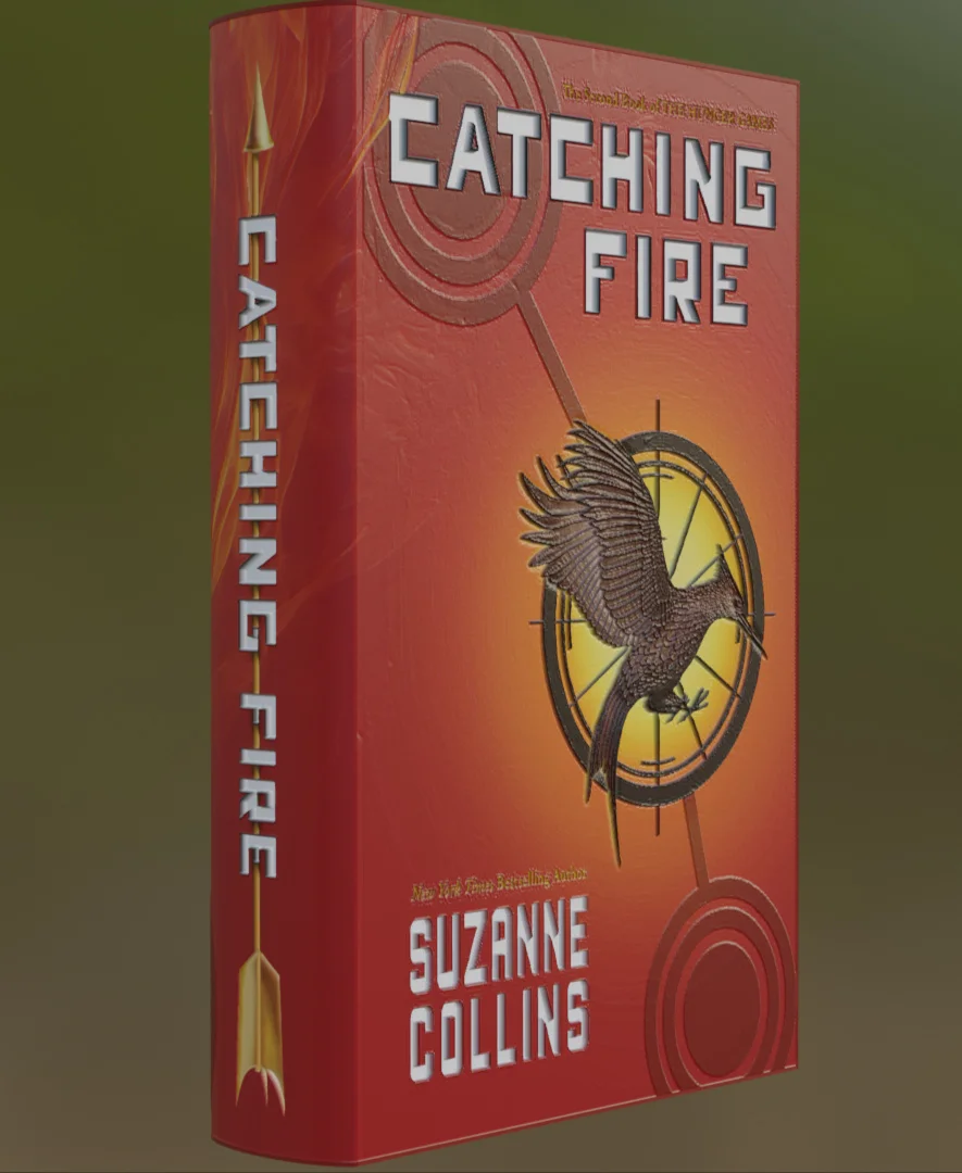 Catching Fire - Book Litho 3d model